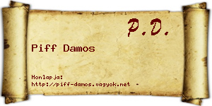 Piff Damos névjegykártya